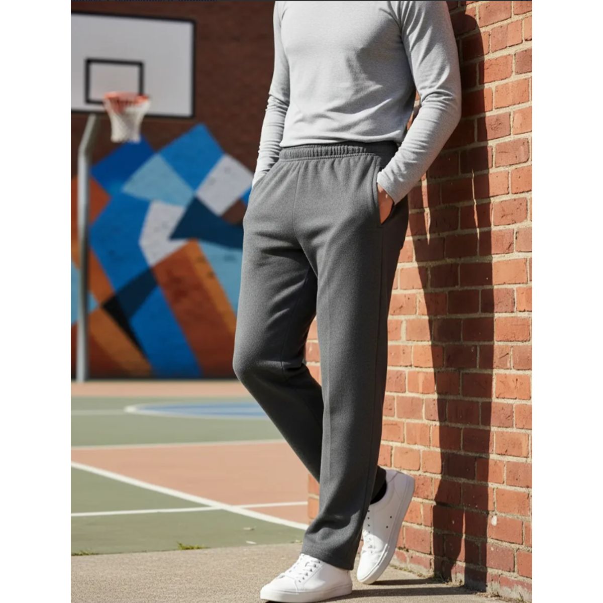 AGW - Pack 2 Pantalones Buzo Recto 100% Algodón Hombre