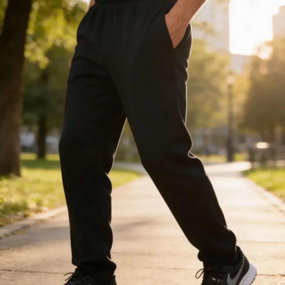 AGW - Pack 2 Pantalones Buzo Recto 100% Algodón Hombre