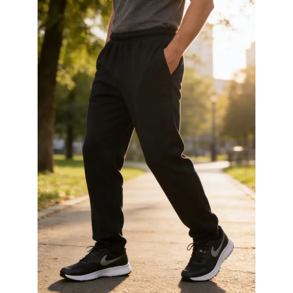 AGW - Pack 2 Pantalones Buzo Recto 100% Algodón Hombre