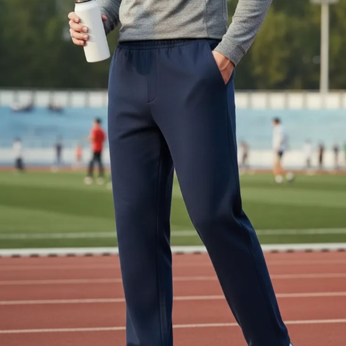 AGW - Pack 2 Pantalones Buzo Recto 100% Algodón Hombre