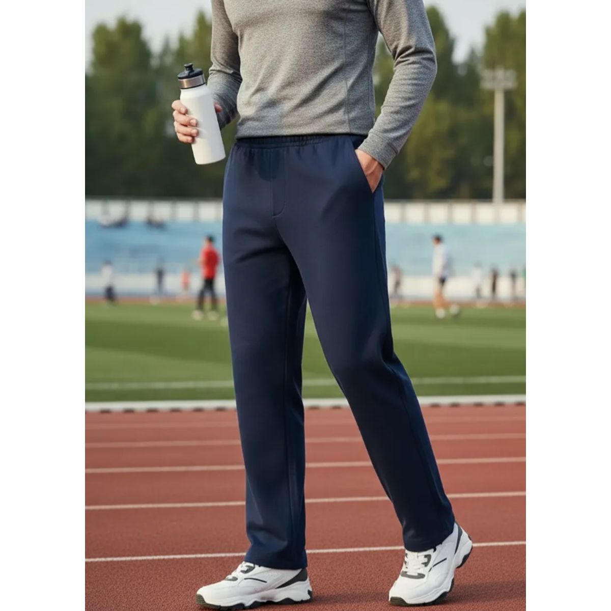 AGW - Pack 2 Pantalones Buzo Recto 100% Algodón Hombre