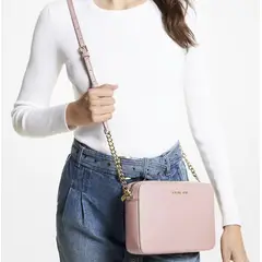 MICHAEL KORS - Crosboddy Bandolera Jet Set Travel Powder blush ROSA