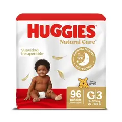 HUGGIES - Pañales Natural Care talla Gx96u