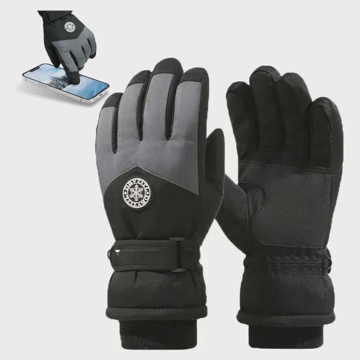 GENERICO - Guantes térmicos invierno para nieve o moto adulto