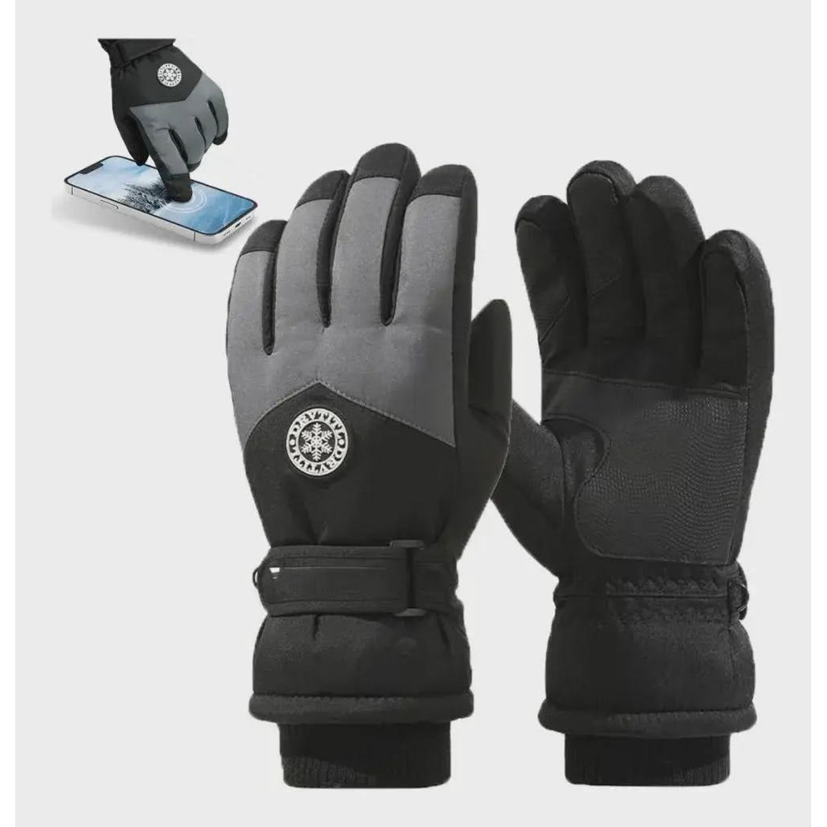 GENERICO - Guantes térmicos invierno para nieve o moto adulto
