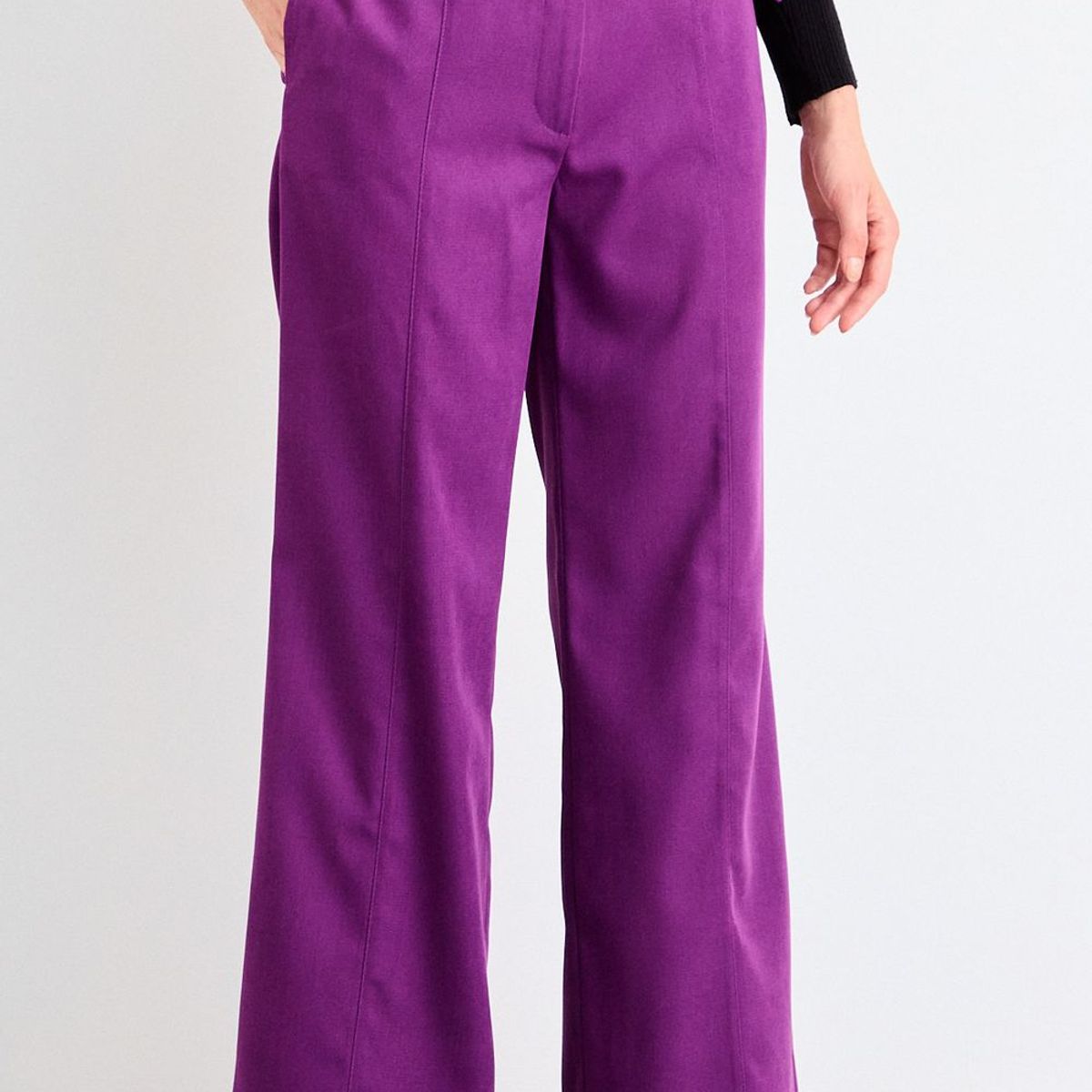 IO - Pantalon Liso Mujer Morado Io