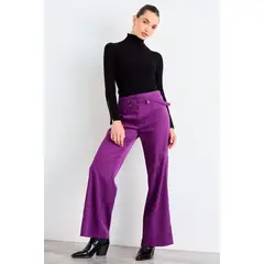 IO - Pantalon Liso Mujer Morado