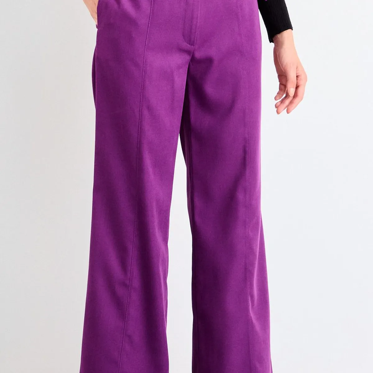 IO - Pantalon Liso Mujer Morado Io