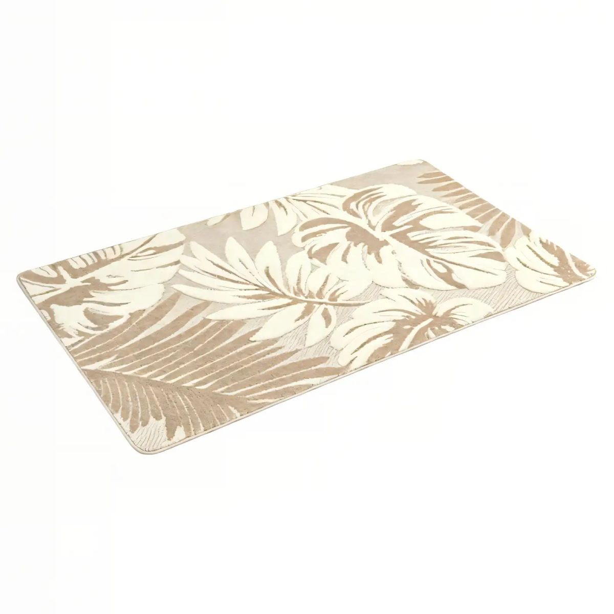 GENERICO - ALFOMBRA DECORATIVA PARA INTERIORES DE HOJAS 80CMX120CM BICOLOR 2