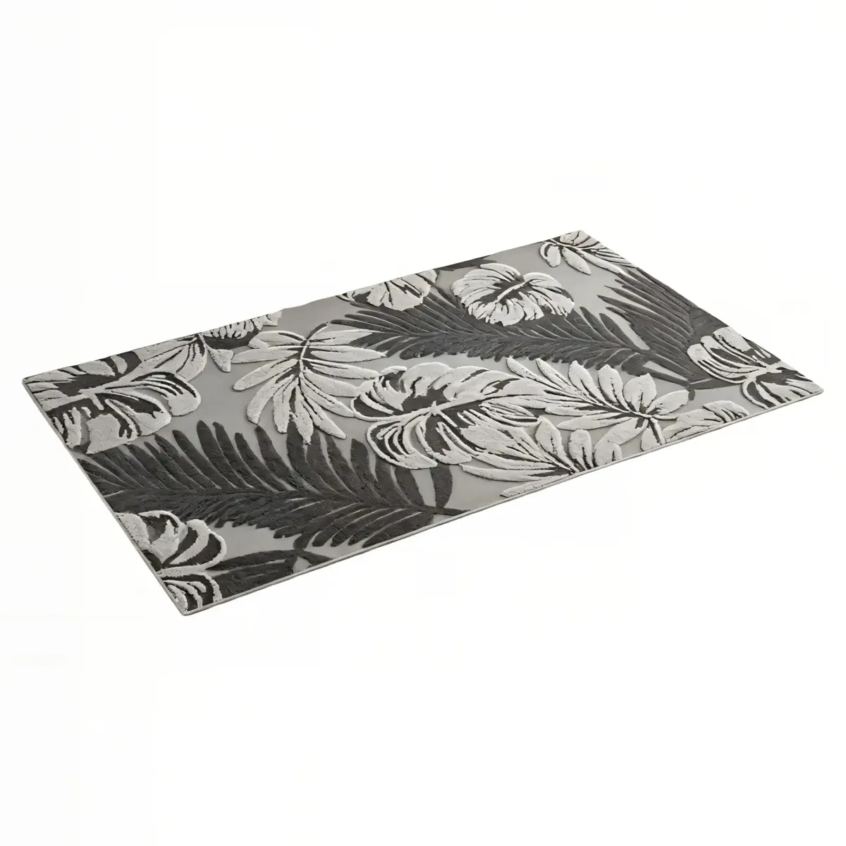 GENERICO - SET DE 2 ALFOMBRAS  DECORATIVA PARA INTERIORES DE HOJAS 80CMX120CM BICOLOR