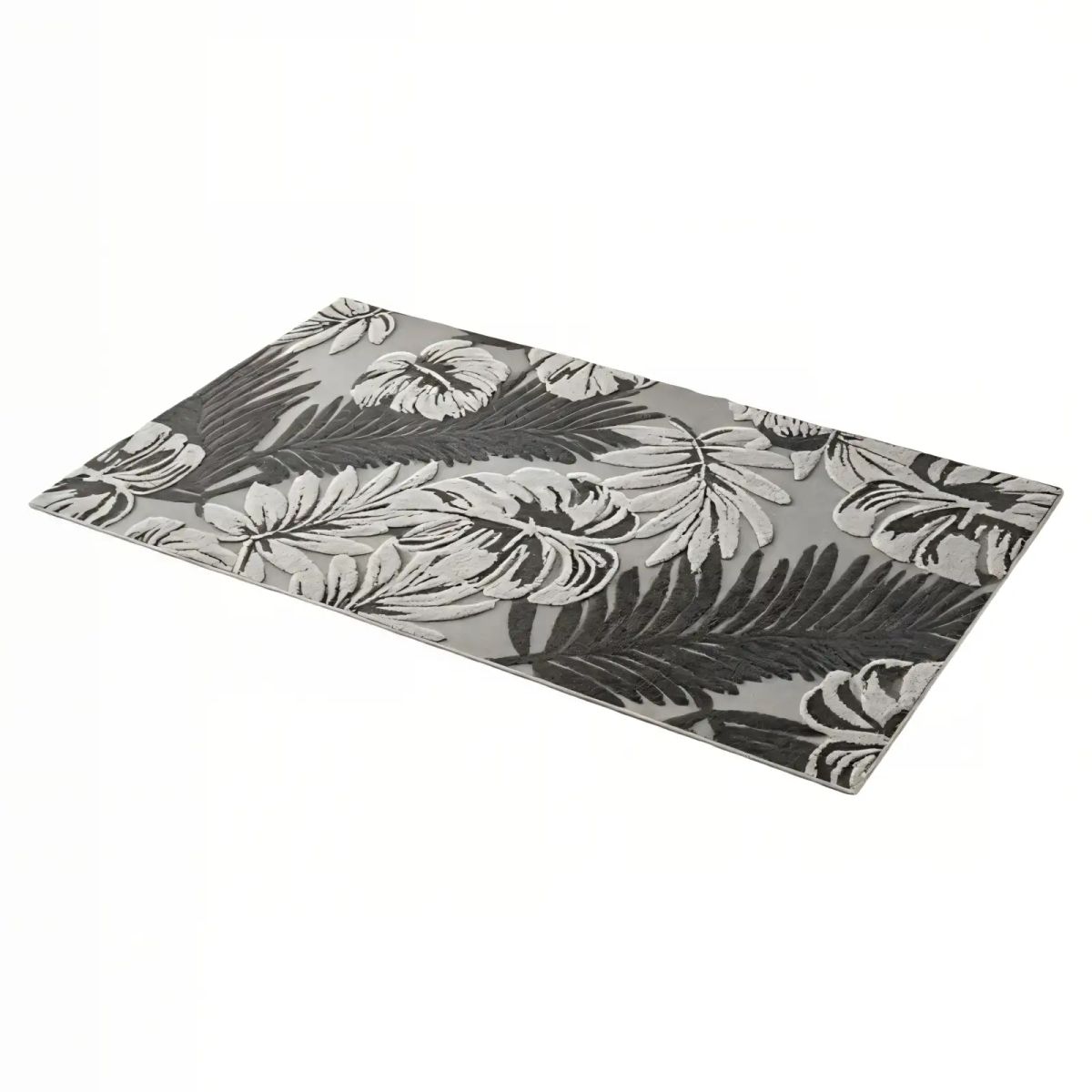 GENERICO - SET DE 2 ALFOMBRAS  DECORATIVA PARA INTERIORES DE HOJAS 80CMX120CM BICOLOR
