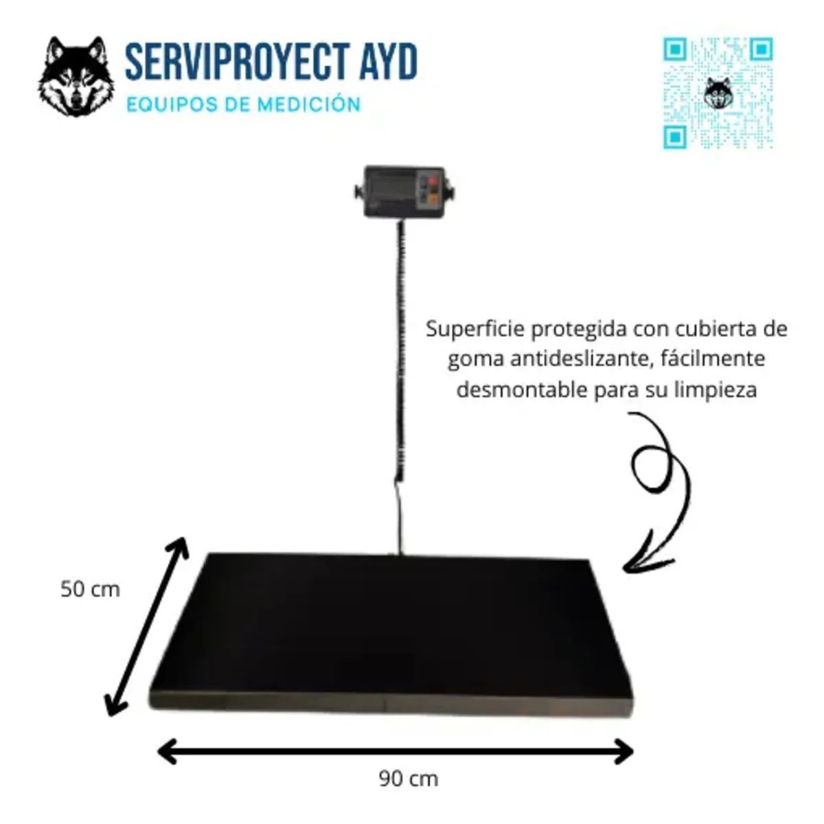 GENERICO - Balanza Bascula Digital Veterinaria 200 Kg