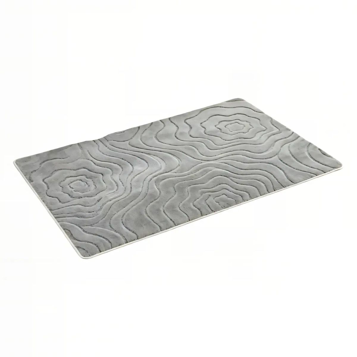 GENERICO - ALFOMBRA  DE ONDAS 80CMX120CM COLOR GRIS