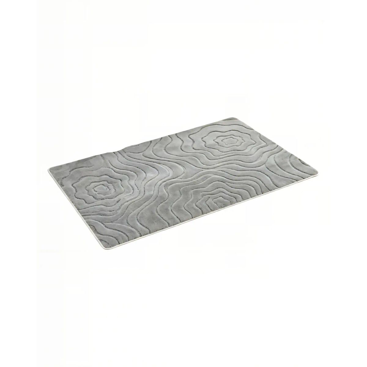 GENERICO - ALFOMBRA  DE ONDAS 80CMX120CM COLOR GRIS