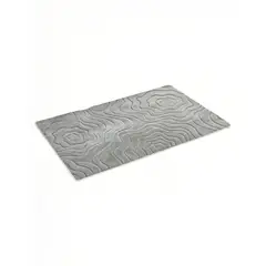 GENERICO - ALFOMBRA DE ONDAS 80CMX120CM COLOR GRIS
