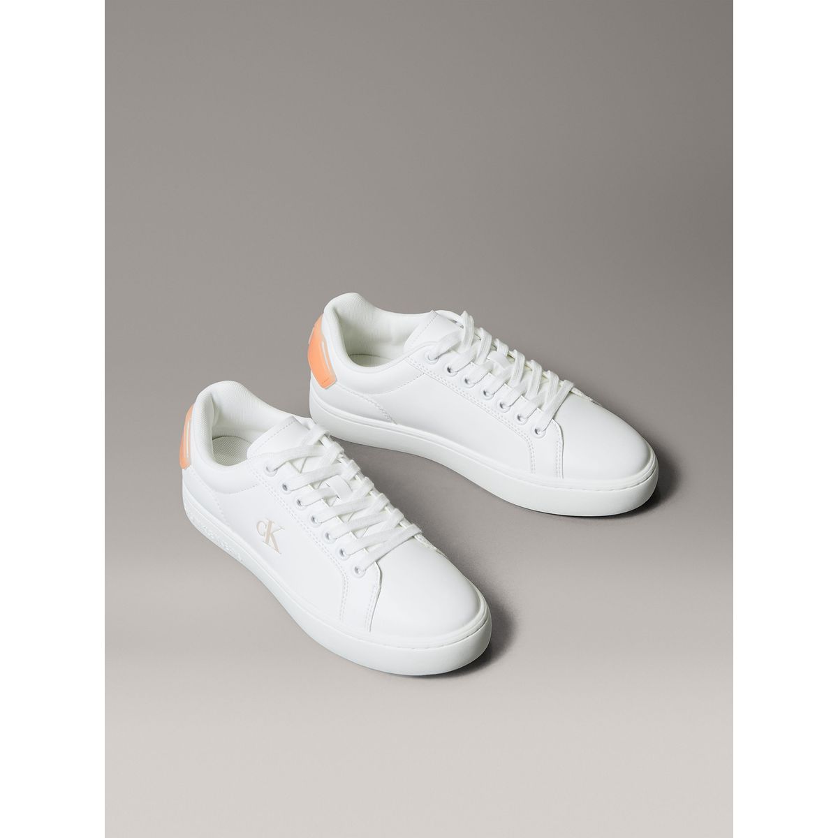 CALVIN KLEIN - Zapatillas Classic Cupsole de Cuero Blanco Calvin Klein