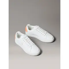 CALVIN KLEIN - Zapatillas Classic Cupsole de Cuero Blanco