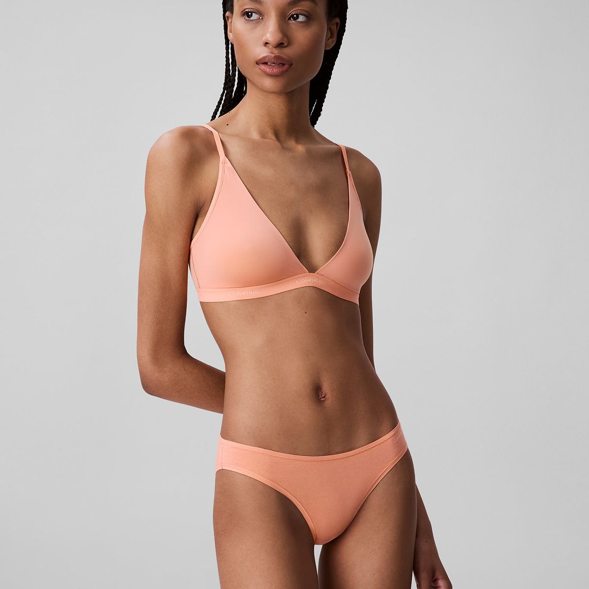 CALVIN KLEIN - Calzón Bikini Ideal Cotton Coral Calvin Klein