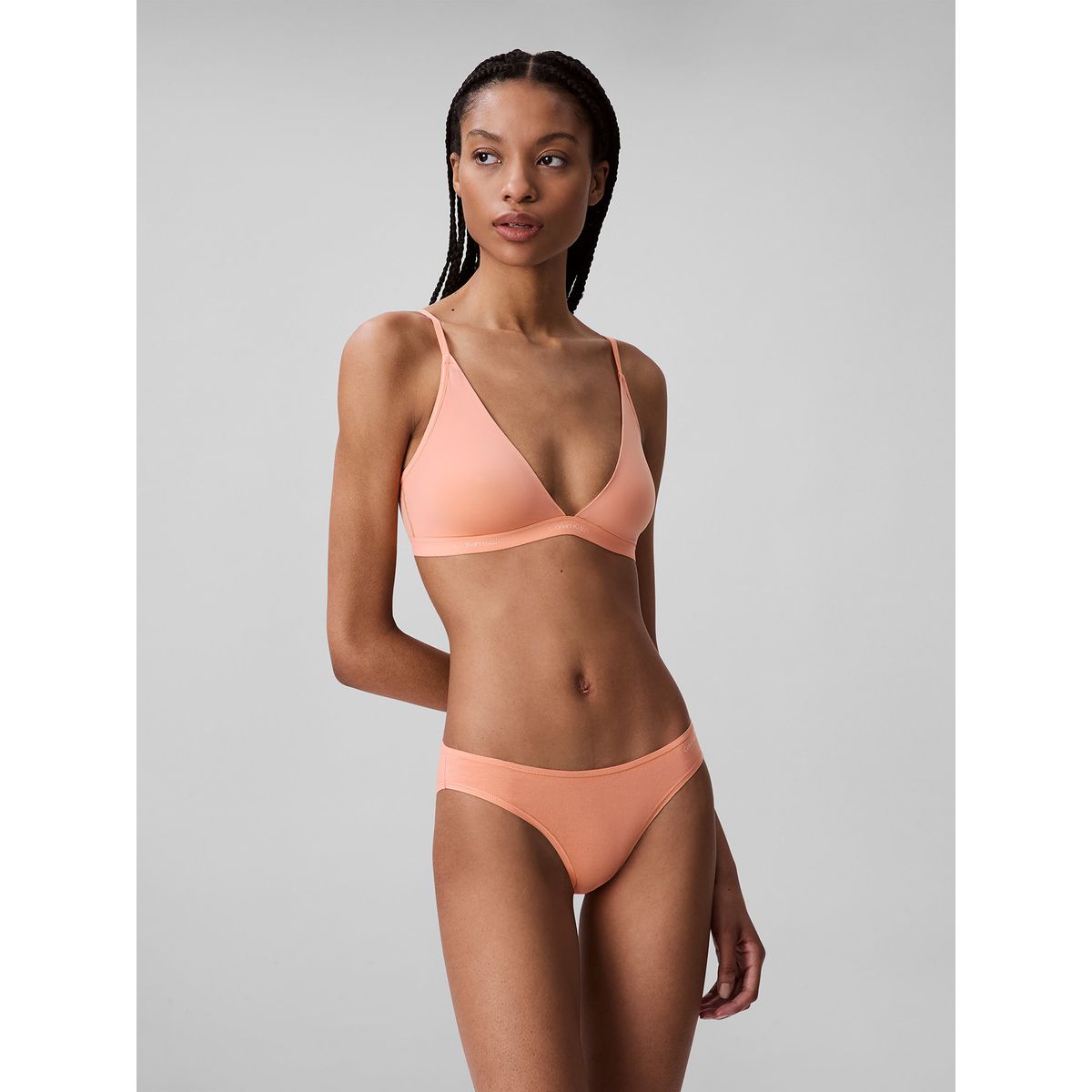 CALVIN KLEIN - Calzón Bikini Ideal Cotton Coral Calvin Klein