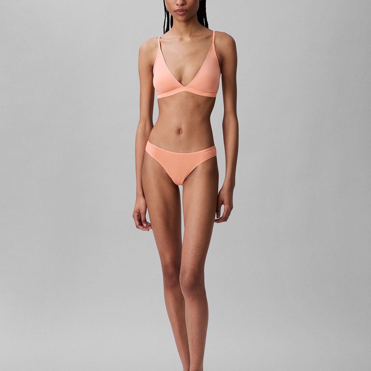 CALVIN KLEIN - Calzón Bikini Ideal Cotton Coral Calvin Klein
