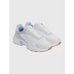 CALVIN KLEIN - Zapatillas Retro de Malla Blanco