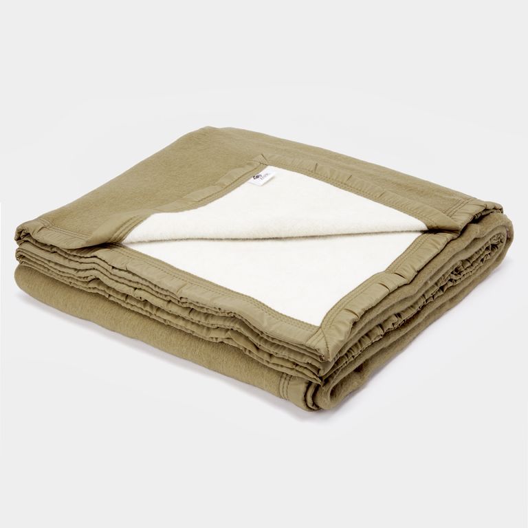 FRAZADA DE LANA CLASSIC LISA 2 PLAZAS Beige 2 PLAZAS