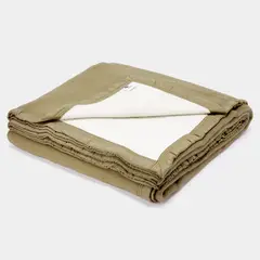 ZAHR - FRAZADA DE LANA CLASSIC LISA 1.5 PLZ 50% LANA 50 % ACRÍLICO
