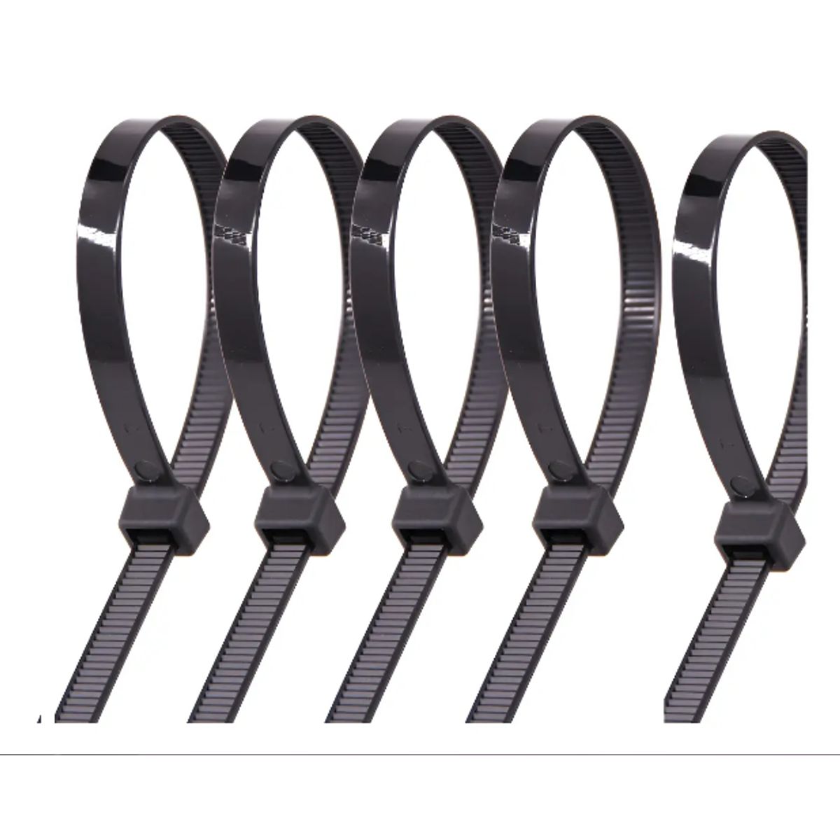 GENERICO - Brida Amarra Abrazadera Plástica 9.0 X 650 Pack 5 Unds