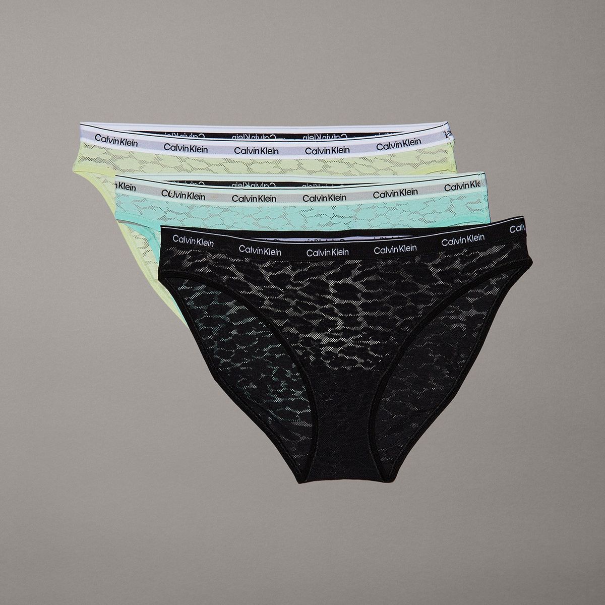 CALVIN KLEIN - Pack de 3 Calzones Bikini Icon Lace