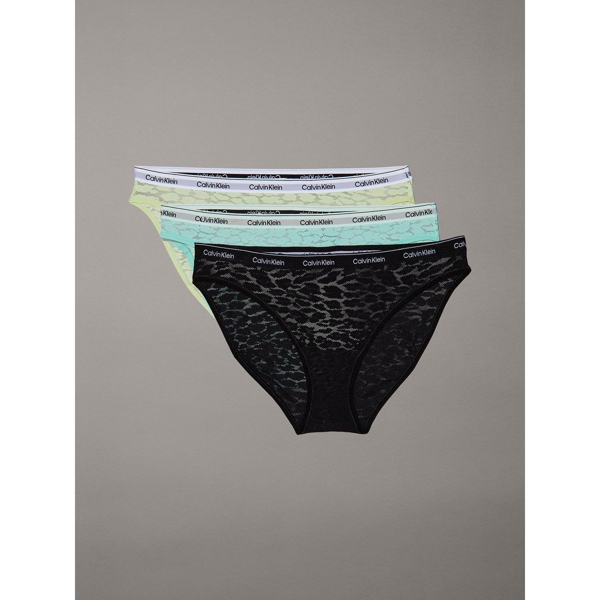 CALVIN KLEIN - Pack de 3 Calzones Bikini Icon Lace