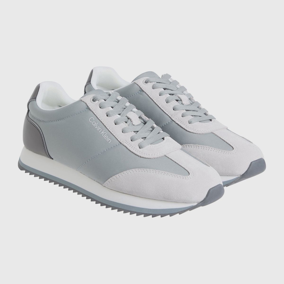 CALVIN KLEIN - Zapatillas Low Top Lace Up Gris Calvin Klein
