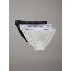 CALVIN KLEIN - Pack de 3 Calzones Bikini Icon Lace