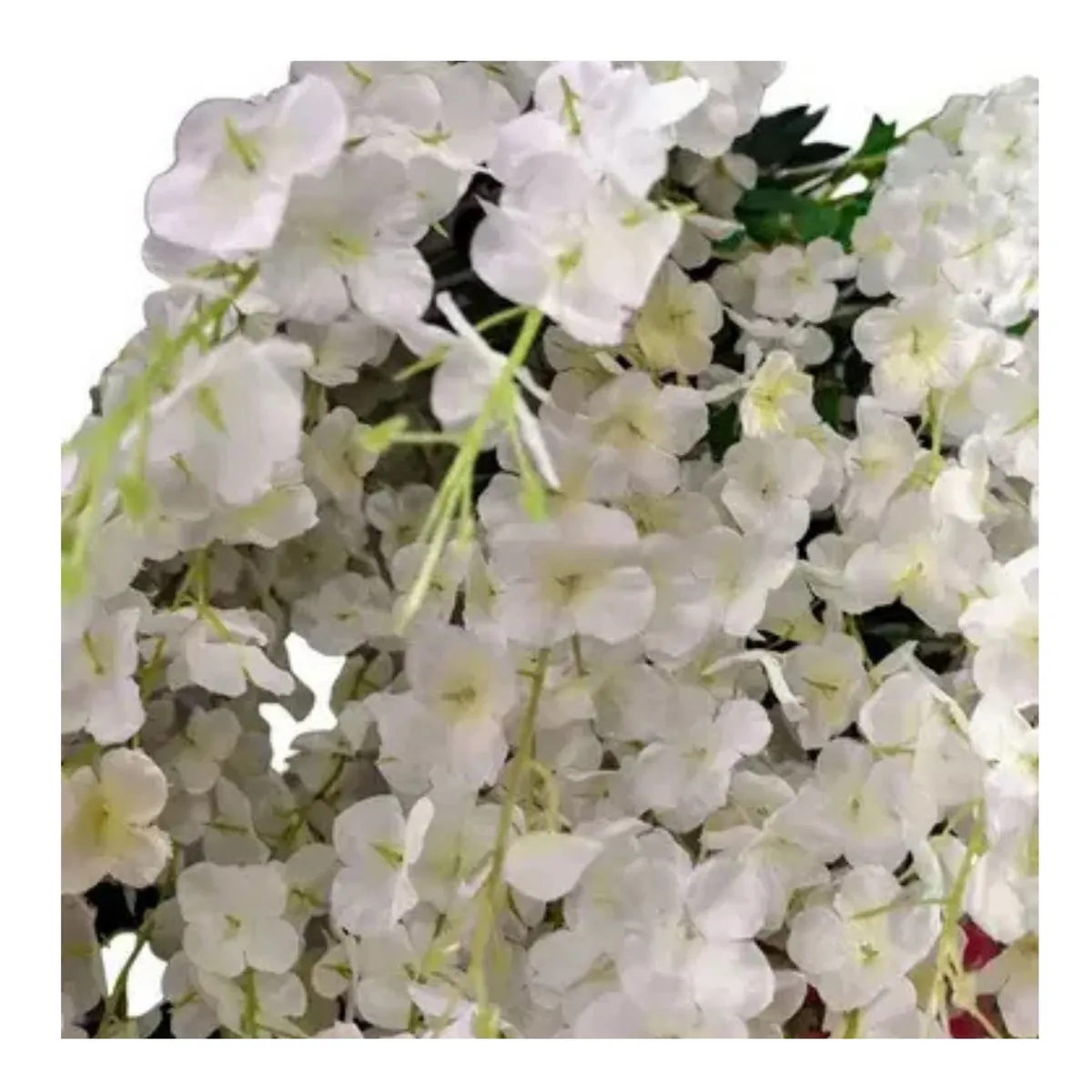 GENERICO - Pack 12 Flores Colgantes Blancas