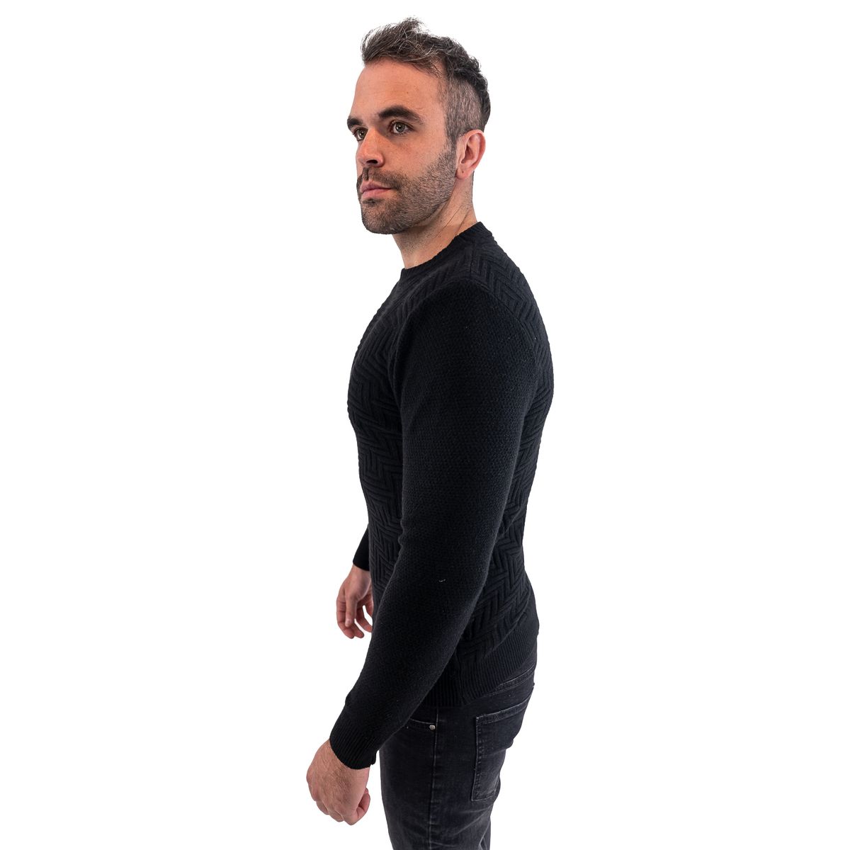 PARROT - Sweater con Diseño Geométrico en el Frente