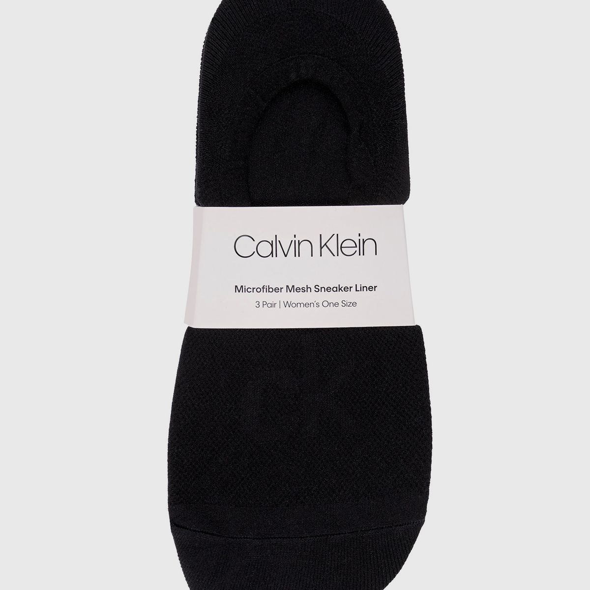 CALVIN KLEIN - Pack de 3 Calcetines de Microfibra con Logo Negro Calvin Klein
