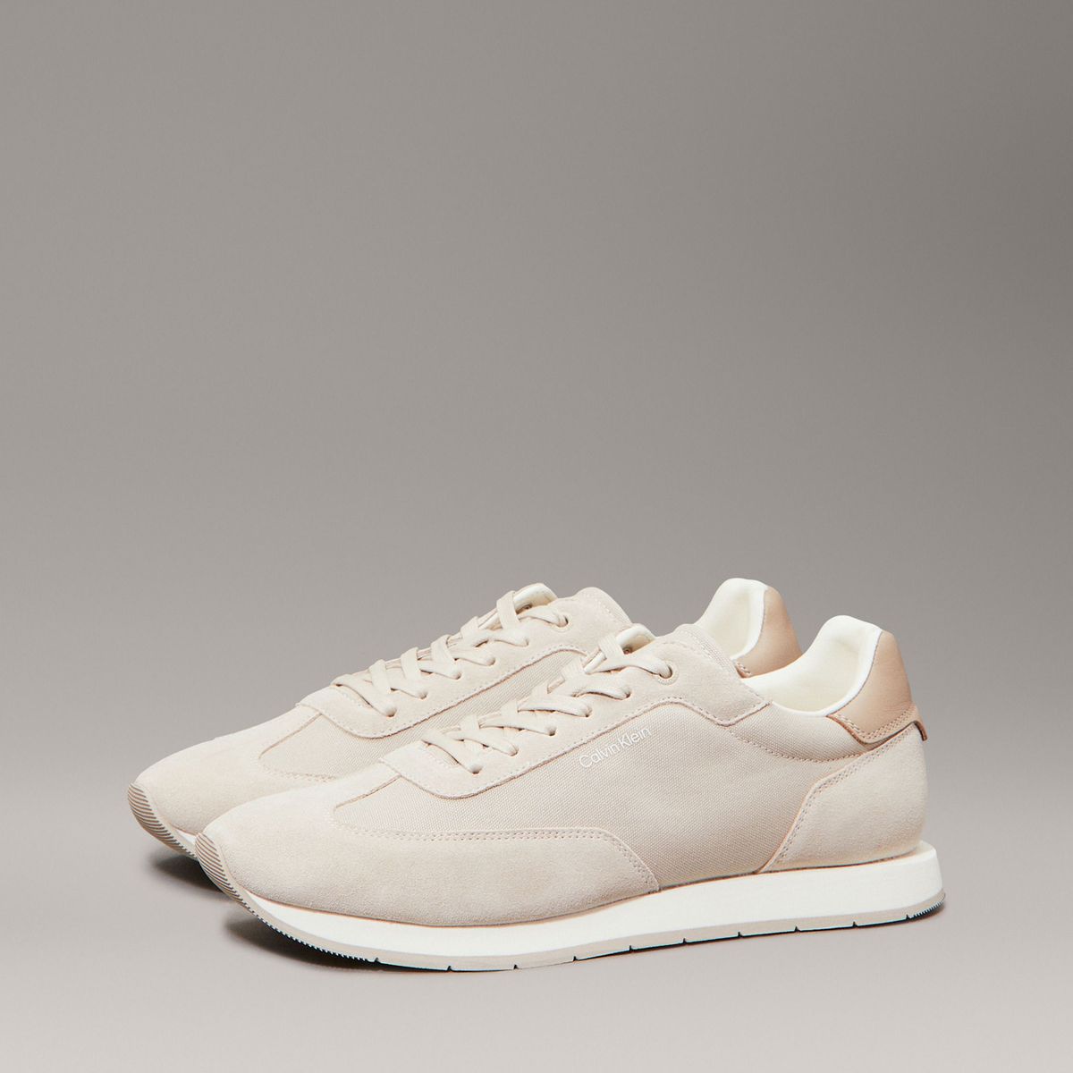 CALVIN KLEIN - Zapatillas de Ante Beige Calvin Klein