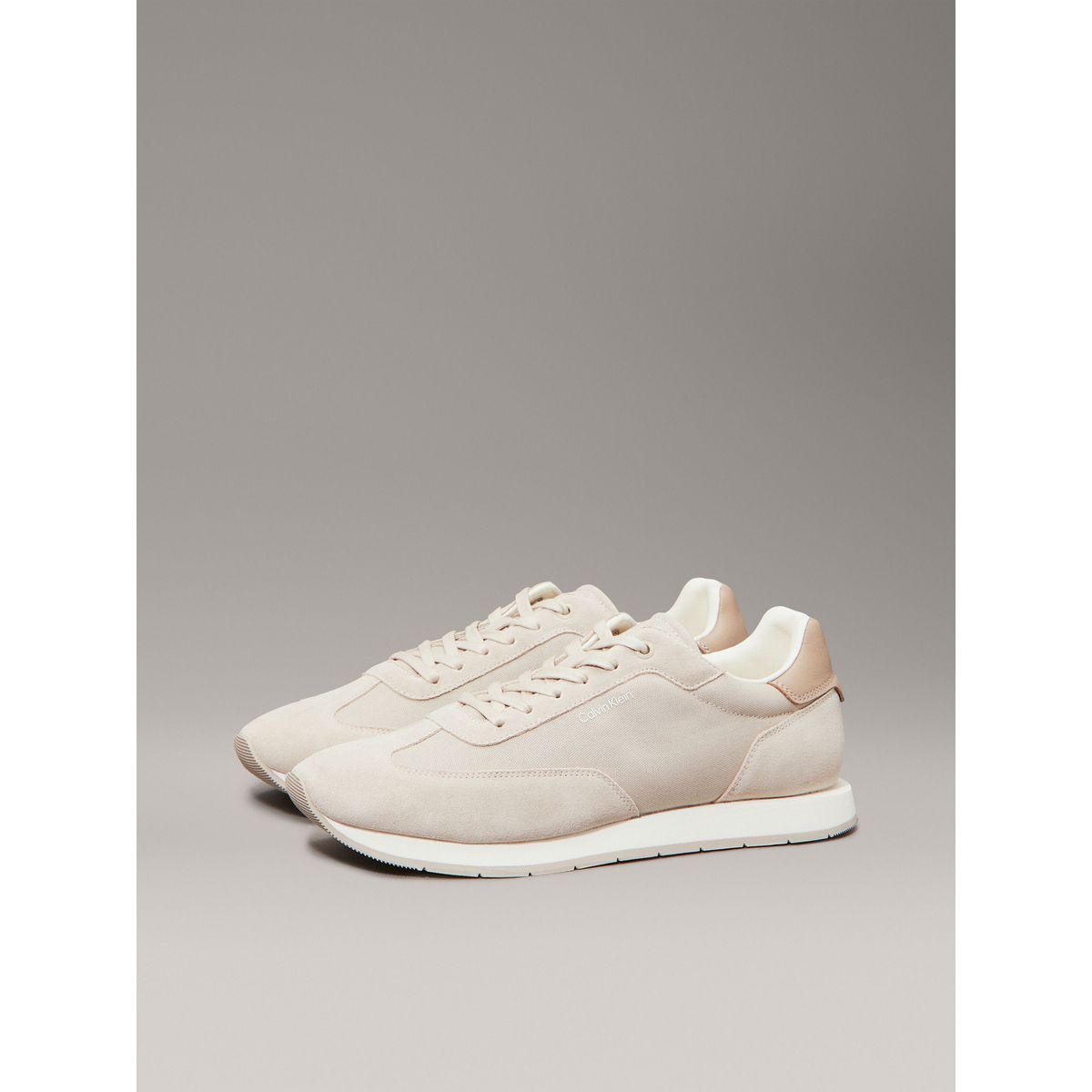 CALVIN KLEIN - Zapatillas de Ante Beige Calvin Klein