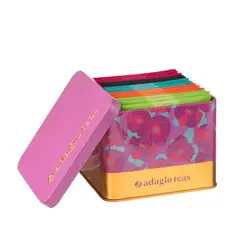 ADAGIO TEAS - Té Pack 5 Colores Flores Rosado 15 Teabags