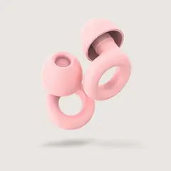 HYPNOS - Tapones para Oídos Reutilizables e Hipoalergénico Silicona 30 db Rosado