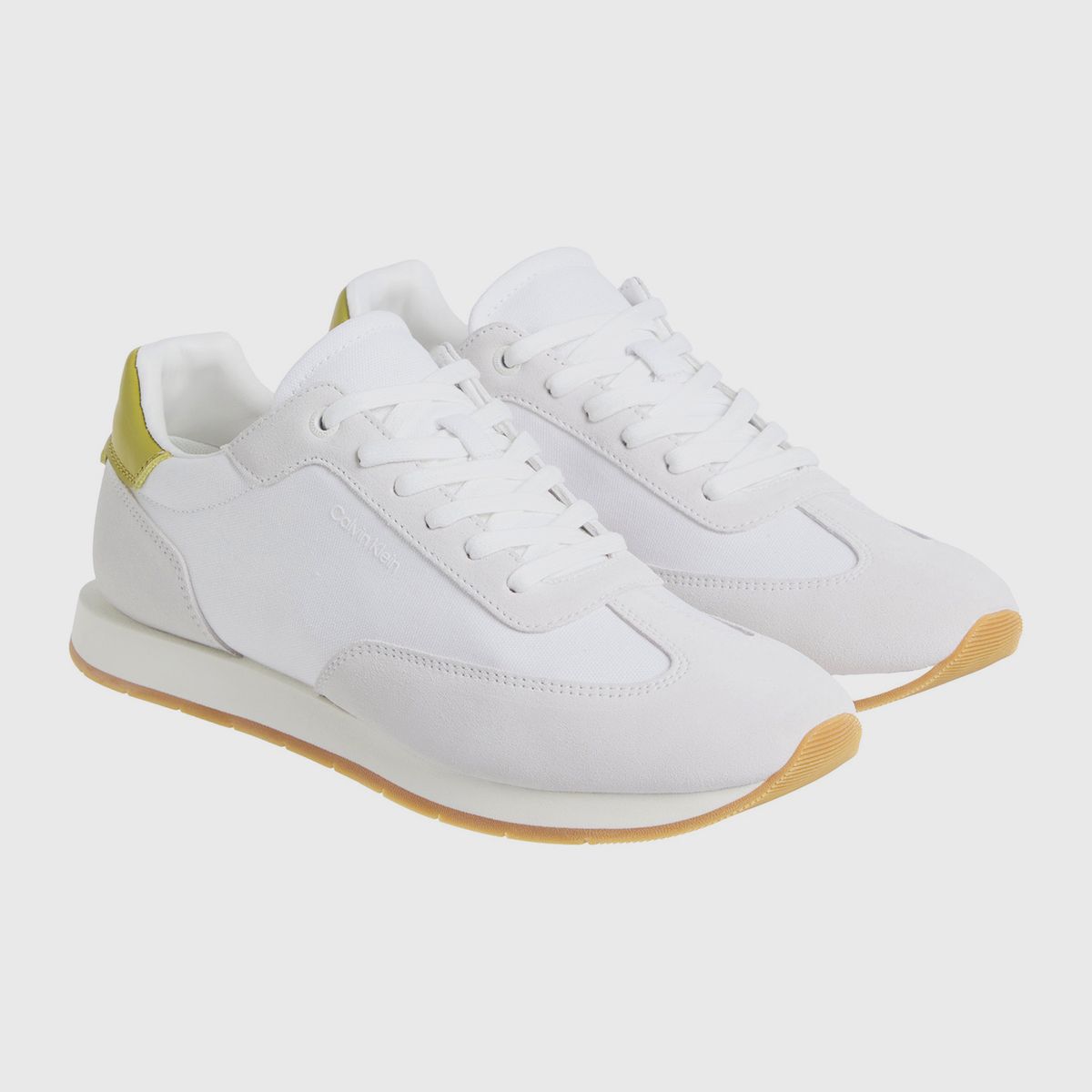 CALVIN KLEIN - Zapatillas de Ante Blanco Calvin Klein