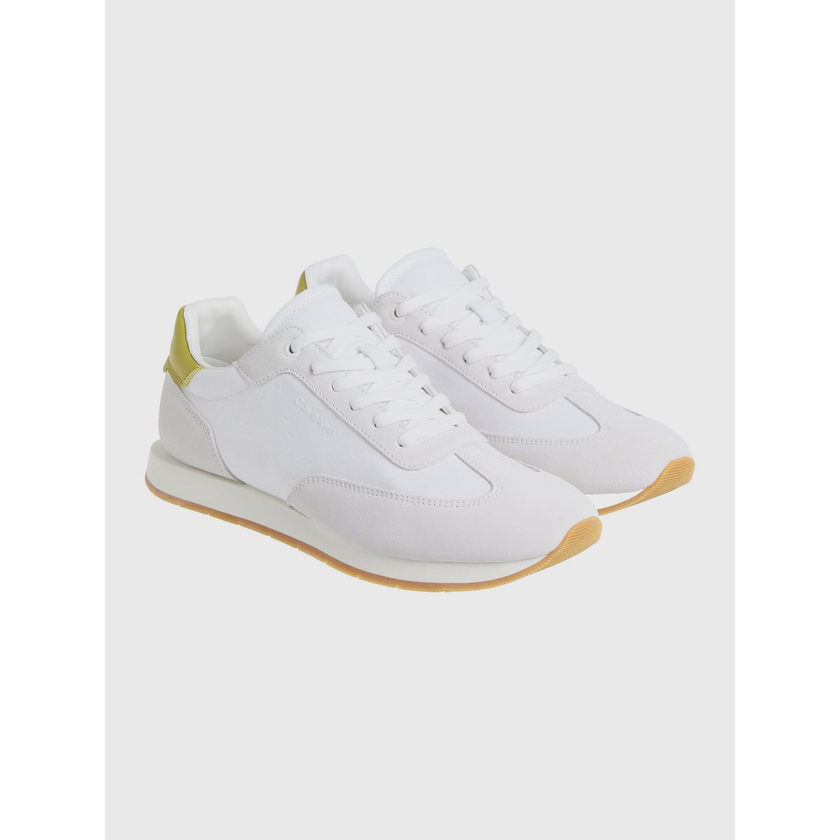 CALVIN KLEIN - Zapatillas de Ante Blanco Calvin Klein