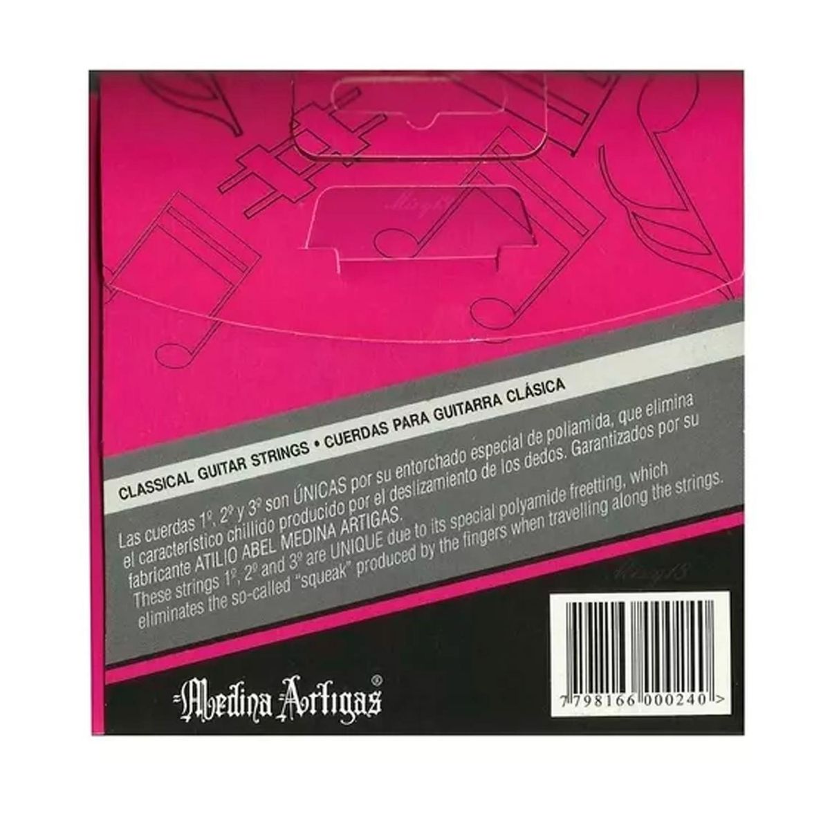 MEDINA ARTIGAS - Set de Cuerdas Nylon Guitarra Clásica Medina Artigas SET 470