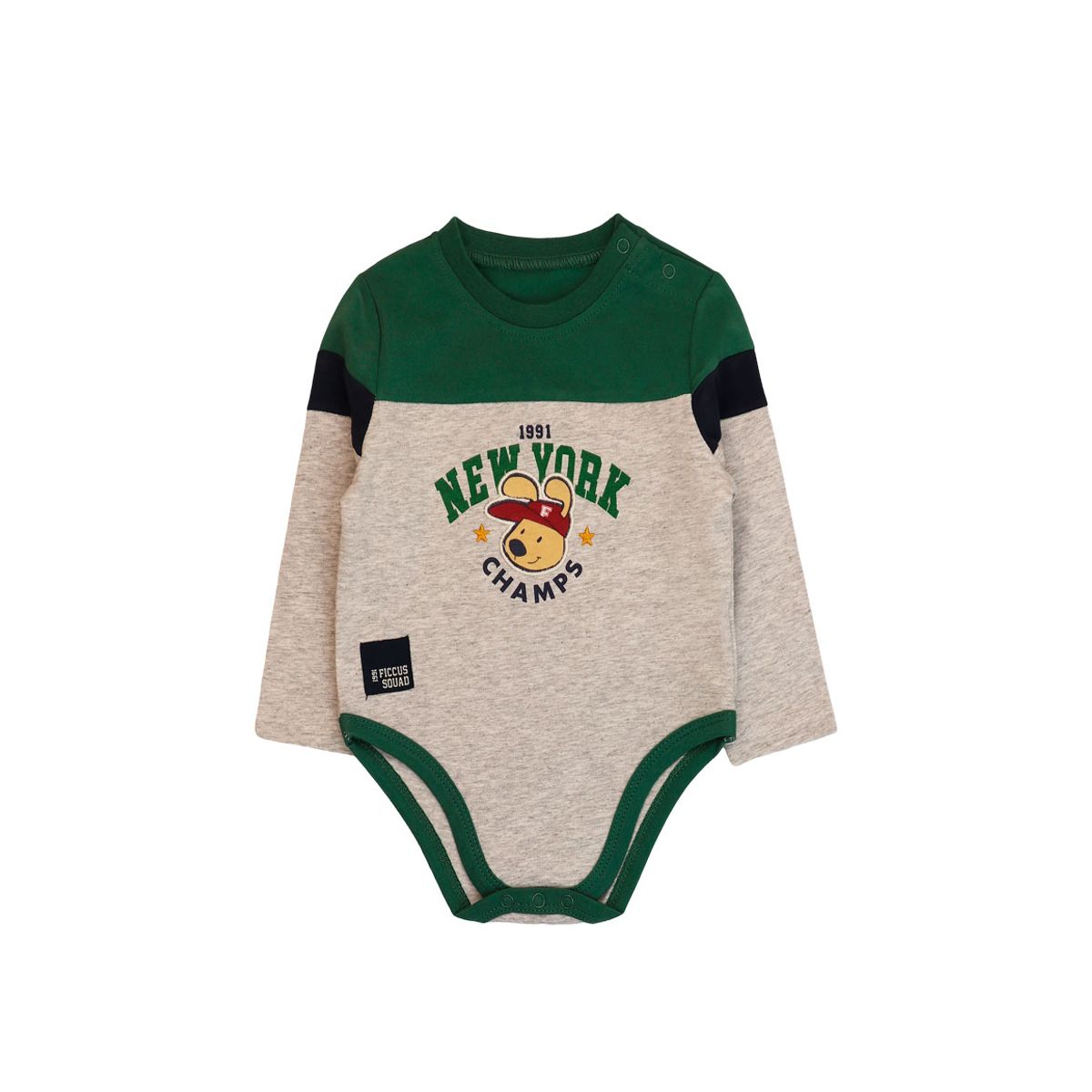 FICCUS - Body Niño Squad 2620136 Gris Melange Ficcus