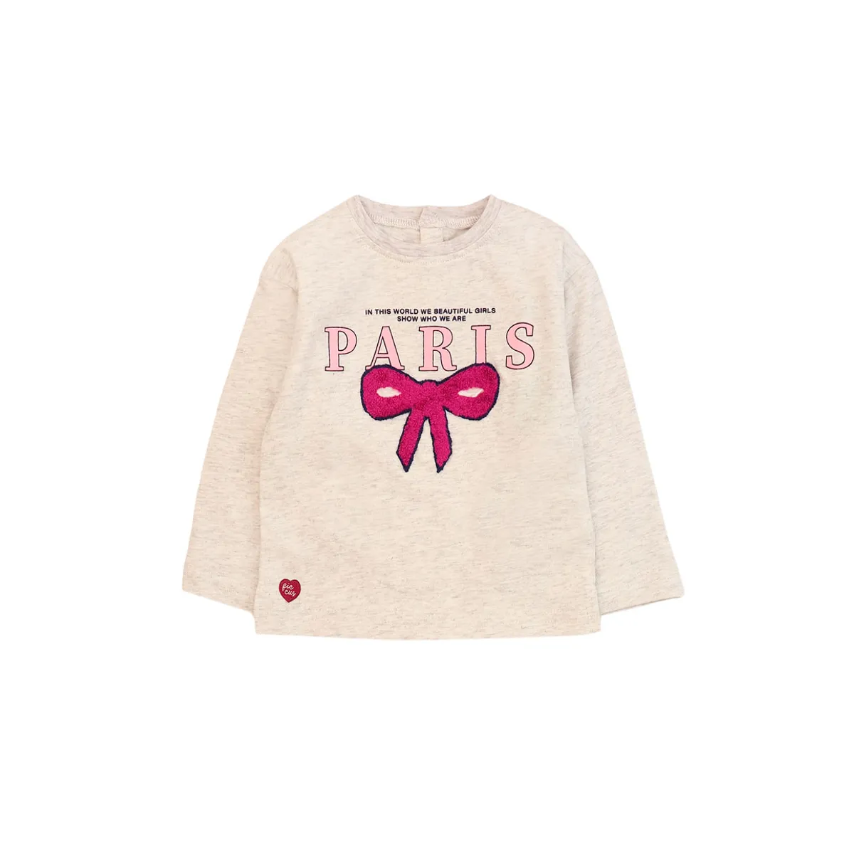 FICCUS - Polera Niña Squad 2620172 Gris Melange Ficcus