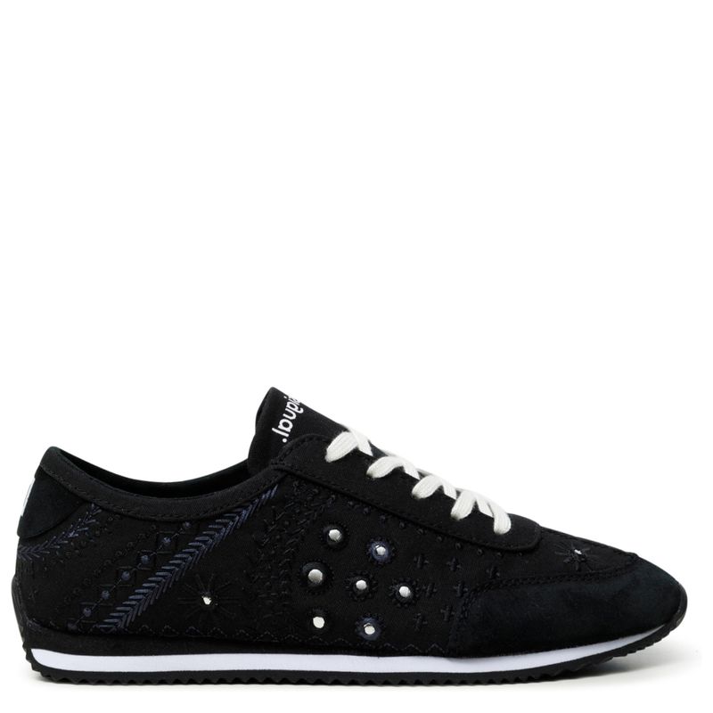 DESIGUAL - Desigual Zapatilla Urbana Mujer Cuero Negro