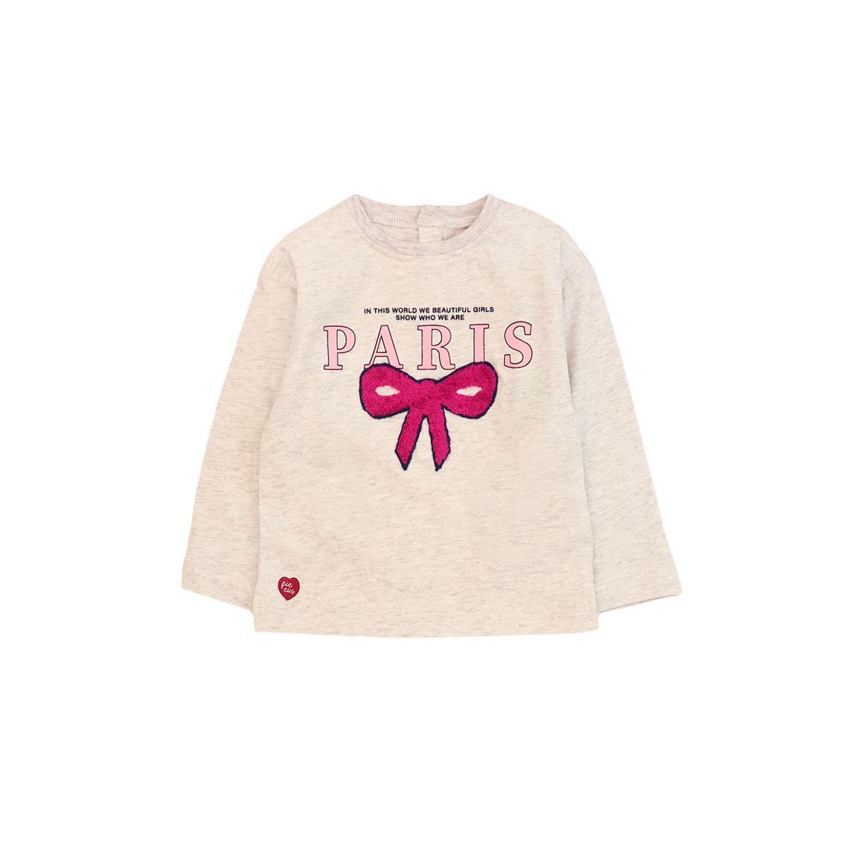 FICCUS - Polera Niña Squad 2620172 Gris Melange Ficcus