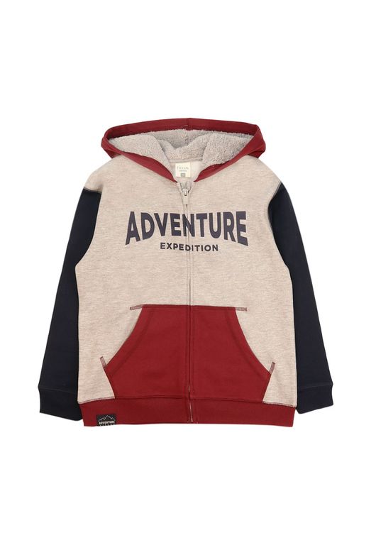 Poleron Nino Adventure 2620340 Gris Melange Gris 8