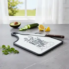GENERICO - Tabla De Picar Plastica Con Mango 30x19 Cm Diseño