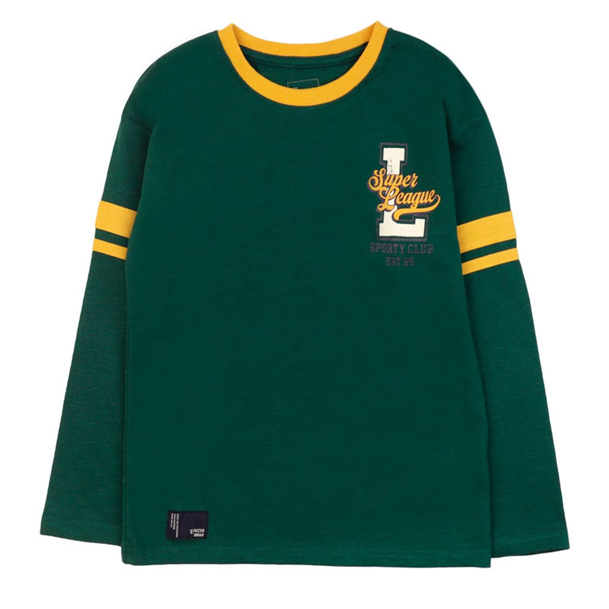 FICCUS - Polera Niño Squad 2620225 Verde Ficcus