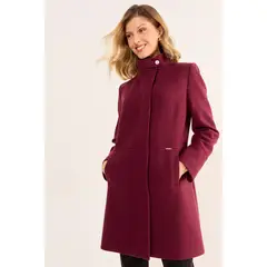 MA GRIFFE - Chaqueton Liso Mujer Burdeos Magriffe